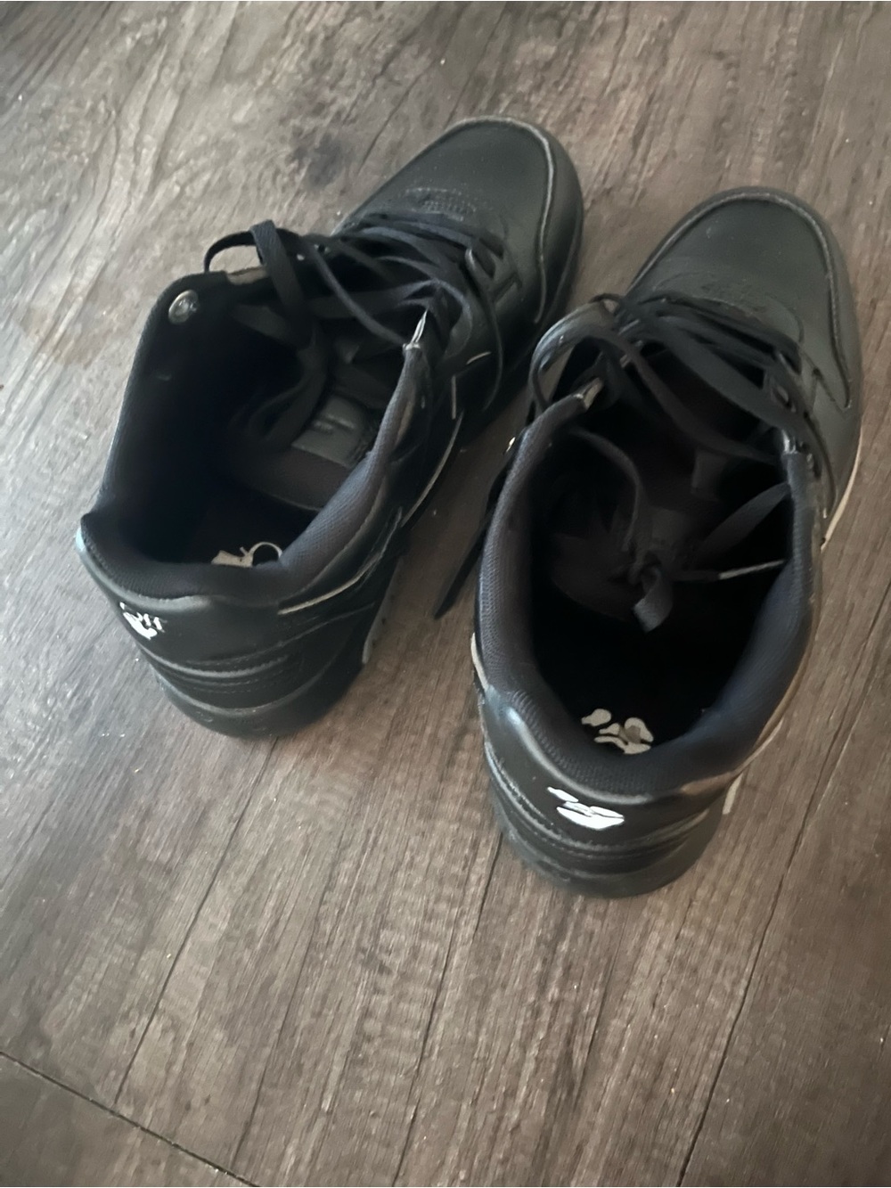 Off white out of office triple black size 11